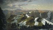 Eugene Guerard north east view from the northern top of mount kosciuszko oil painting